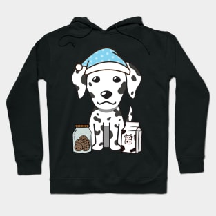 Funny Dalmatian is having a midnight snack Hoodie